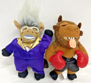 NWT-Vintage-Retired-Infamous MEANIES lot of 2 Plush beanbag toy idea Factory - Picture 1 of 10