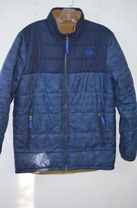 The North Face Blue Full Zip 100% Polyester Fleece Lined Boys Jacket Size XL - Picture 1 of 12