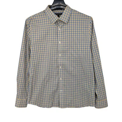 Camisa con botones Banana Republic para hombre talla L sin planchar calce ajustado negocios Foto 1 de 4