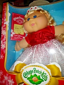  New Cabbage Patch Kids Doll 2014 Holiday Blonde Hair, Red Dress,Willow-June14th - Picture 1 of 3