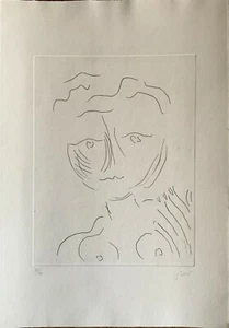 Virgilio Guidi Radierung Die Baroness 50x35 Sign. Nummeriert 21/100 - Picture 1 of 4
