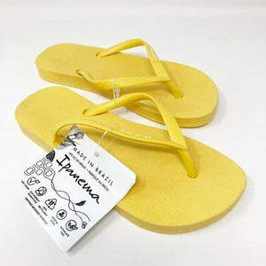 Ipanema Kids Size 2 Yellow Ana Colors Thong Flip Flop Sandals - Picture 1 of 7