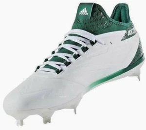Adidas Mens boys adizero afterburner 4 Low Top Lace Up,White/Green Size 7new - Picture 1 of 3