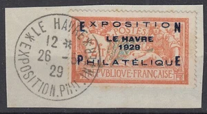 FRANCE LE HAVRE N° 257A CACHET DU DERNIER JOUR EXPOSITION 26-5-29 - COTE 900 € - Imagen 1 de 1