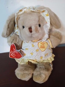 Chosun Heart-to-Heart Bunny Plush Beating Heart w Outfit Vintage 1985 with tags - Picture 1 of 10