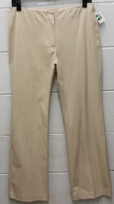 Karen Kane Lifestyle PETITE 弹力踝裤 弹性腰卡其色 尺码 10P 全新 — 第 1/4 张图片