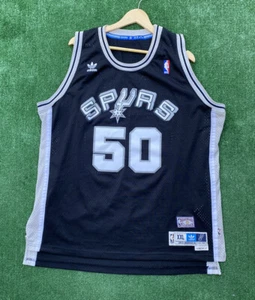 Vtg Adidas HWC David Robinson San Antonio Spurs Custom Admiral Jersey Size 2XL - Picture 1 of 6