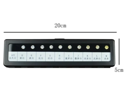 Diamond Cubic Zirconia grading grader 10ct D-M color Tester Set Teaching Tool BL - Image 1 of 4
