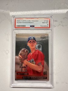 2000 Topps Chrome Traded #T88 Adam Wainwright RC PSA 8 NM-MT