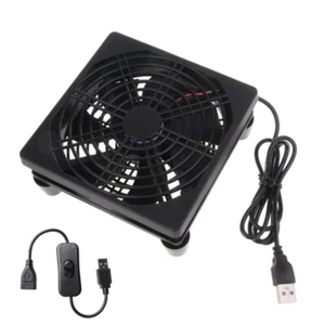 USB Router Cooling Fan DIY PC Cooler TV Box Wireless Quiet DC 5V USB Powerd - Picture 1 of 8