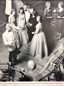 1961 Polaroid Land Camera Wedding Celebration Vintage Print Ad - Picture 1 of 1