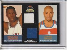 Mickael Pietrus/Jarvis Hayes-03-04 Fleer Tradition Dual Event Worn Jersey Card