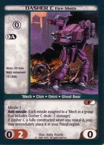 Dasher C (Fire Moth) - Unlimited - Battletech CCG - Picture 1 of 1