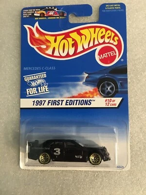 HOT WHEELS 1997 FIRST EDITIONS 10/12 MERCEDES C-CLASS #516 New On Card B2 - Image 1 of 4