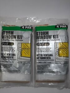 X2 Outdoor Storm Window Kit, 3 x 6-Ft., 4-Pack 8 total