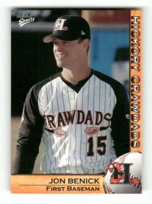 2004 Multi-ad Hickory Crawdads 7 Jon Benick - Image 1 of 2