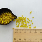 500pcs Tiny 2mm Yellow Glass Seed Beads Silver Lined Aus Beading Free Postage