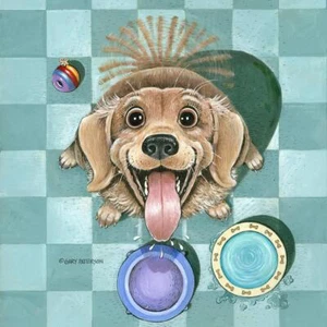 Ceramic Backsplash Tile Mural Comical Fun Funny Kitchen/Bathroom - Feed Me - Picture 1 of 15