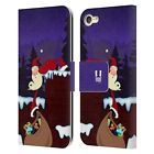 Head Case Designs Thin Santa Leather Book Wallet Case For Apple Ipod Touch Mp3