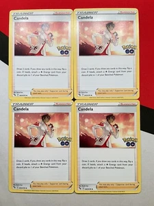 Candela Trainer 065/078 Pokémon GO x4 Pokemon Playset 4x - Picture 1 of 1