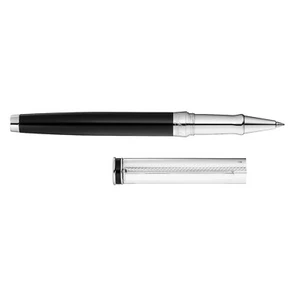 Lujo Waldmann plata de ley, pluma noble, bola de rodillo, bolígrafo, negro - Imagen 1 de 2