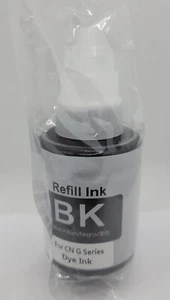 Botella de tinta de recarga negra 135 ml tinta de tinte compatible para impresoras Canon serie G, sellada - Imagen 1 de 3