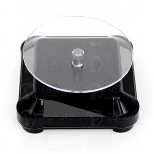 Solar Battery Powered 360° Rotating Turntable Display Stand for Jewelry Watch - Picture 1 of 6