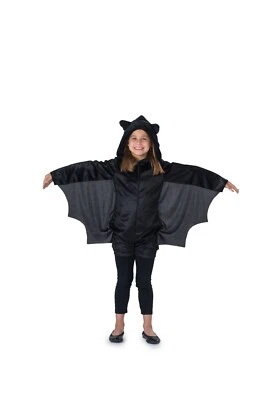 Dress-Up-America Bat Costume for Kids - Girls Black Bat Jumpsuit Romper  - Image 1 of 4