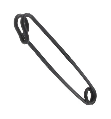 Ky & Co Hecho en EE. UU. Estilo de Seguridad Collar Pin Para Hombres Nuevo Negro Mate Esmalte Barra 2" Foto 1 de 3