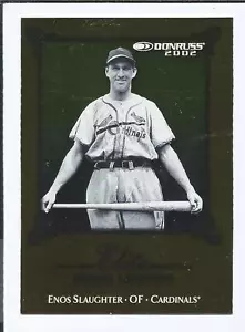 2002 DONRUSS Elite Series Legends #16 ENOS SLAUGHTER (Cardinals) /2500 - Picture 1 of 2