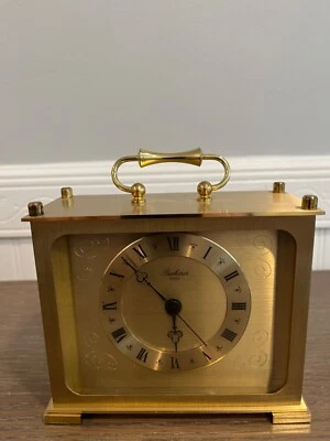 Bucherer Gold Quartz Desk Clock real beauty - Image 1 of 4