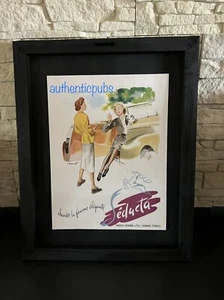 PUBLICITE SEDUCTA CHAUSSURE CHARLES JOURDAN SIGNE BRENOT DE 1949 AD PUB ART DECO - Picture 1 of 2