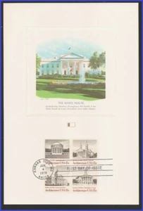 USA5 #1779-82 U/A FLEETWOOD PROOFCARD FDC BL4 American Architecture - Picture 1 of 1