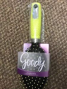GOODY - Neon Grips Everyday Styling Hair Brush Soft Chevron-Pattern Grip Yellow - Picture 1 of 1