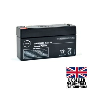 ENIX Y1.2-6 Sealed Lead Acid Battery 6v 1.2ah Backup Burglar Alarm Panel - Picture 1 of 1