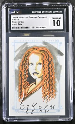 Farscape Artist Sketch Card 1 of 1 - Sikozu - John Czop - CGC 10 - Image 1 of 2