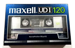 MAXELL UD I 120 casete de audio vintage cinta en blanco sellada Hecho en Japón Tipo I - Imagen 1 de 2