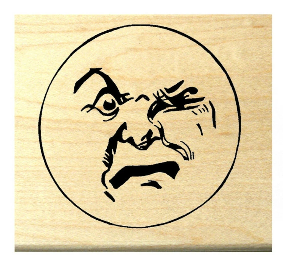 Sello de goma cara luna P119 Foto 1 de 1