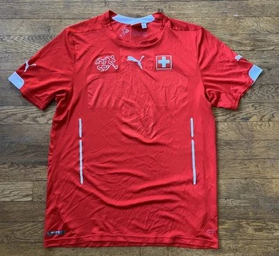 Authentic 14/15 Puma Switzerland National Team Soccer Jersey Futbol Shirt Large - Image 1 of 4
