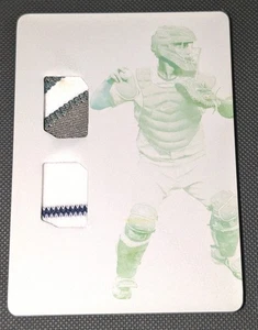 2021 Immaculate Collection Gary Sanchez Game Worn Dual Patch Printing Plate 1/1 - Picture 1 of 13