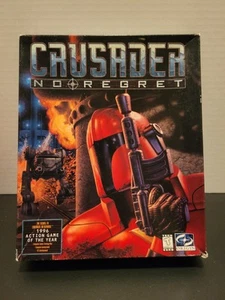 CRUSADER: NO REGRET IBM PC CD-ROM Big Box Iconic Release 1996 Game Gaming Video - Picture 1 of 10