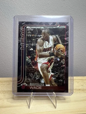 2025 Topps Basketball Flagship Dwayne Wade Black Foil /10 - Image 1 of 2