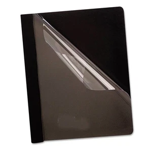 Oxford Premium Clear Front Report Covers, Black, Letter Size, 25 per box (58806E - Picture 1 of 7