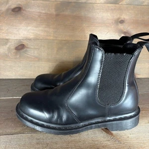 dr martens mujer talla 9 zapatos cuero negro mono confort botas chelsea - Imagen 1 de 8