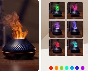 Volcanic Flame Essential Oil Aroma Humidifier Diffuser With 7 Led Light for home - Picture 1 of 16