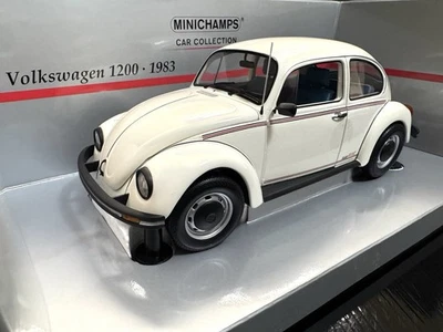 Jeans Volkswagen VW Beetle 1200 1983 blancos Bug 1/18 Minichamps ¡Difícil de encontrar! Foto 1 de 4