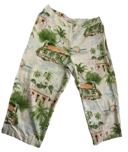 Tommy Bahama 100 % Silk Capri Pants Size 12 - Picture 1 of 7