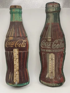 Vintage 2 Cola-Cola Thermometer Wall Hangers registered trademark Robinson - Picture 1 of 8