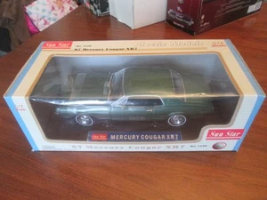Modellino auto d'epoca Sun Star 1967 Mercury Cougar XR7 scala 1/18 verde n. 1540 NOS - Foto 1 di 7