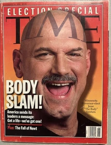 Time Magazine Minnesota Governor Jesse Ventura Body Slam November 16, 1998 - Picture 1 of 1